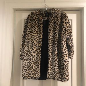 Barney New York Faux Leopard Coat